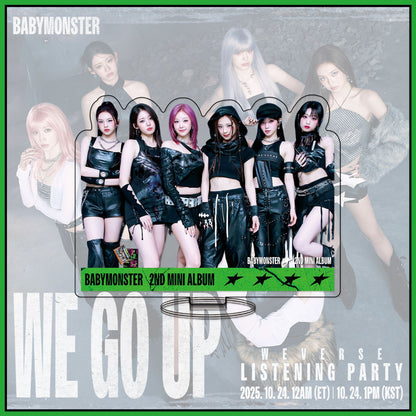 BABYMONSTER Mini Album Acrylic Standee & Keychain - "We Go Up" K-Pop Merch