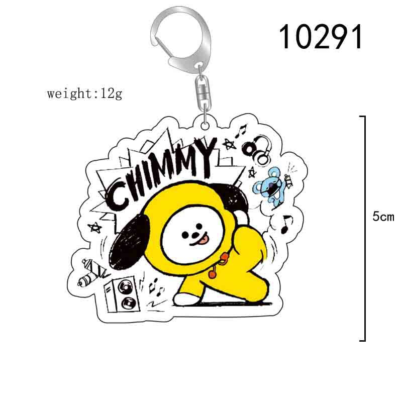BTS Candy Series Keychain Cartoon Pendant Creative Campus Design