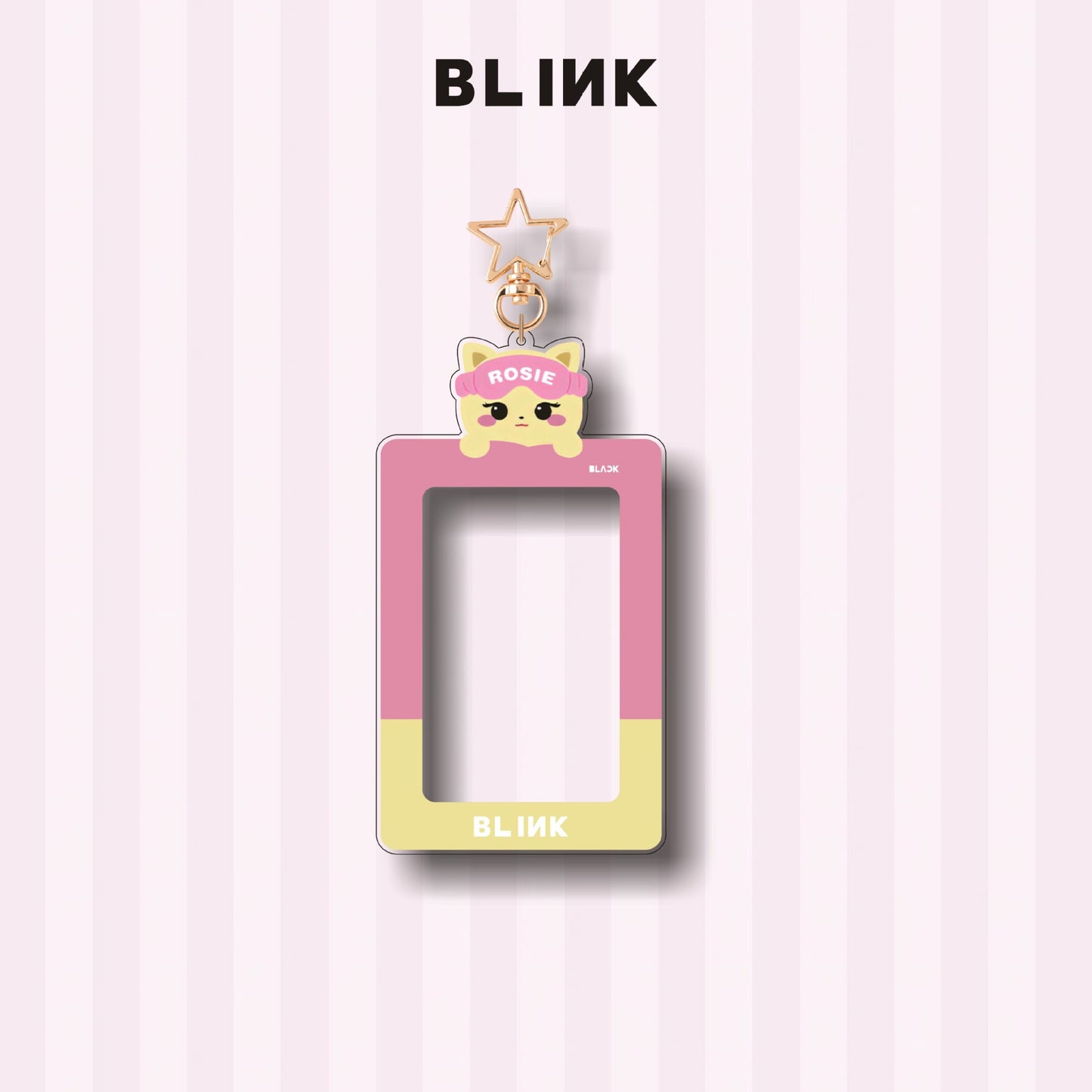 BLACKPINK Inspired Acrylic Photocard Holder Keychain - Cute Cartoon Edition