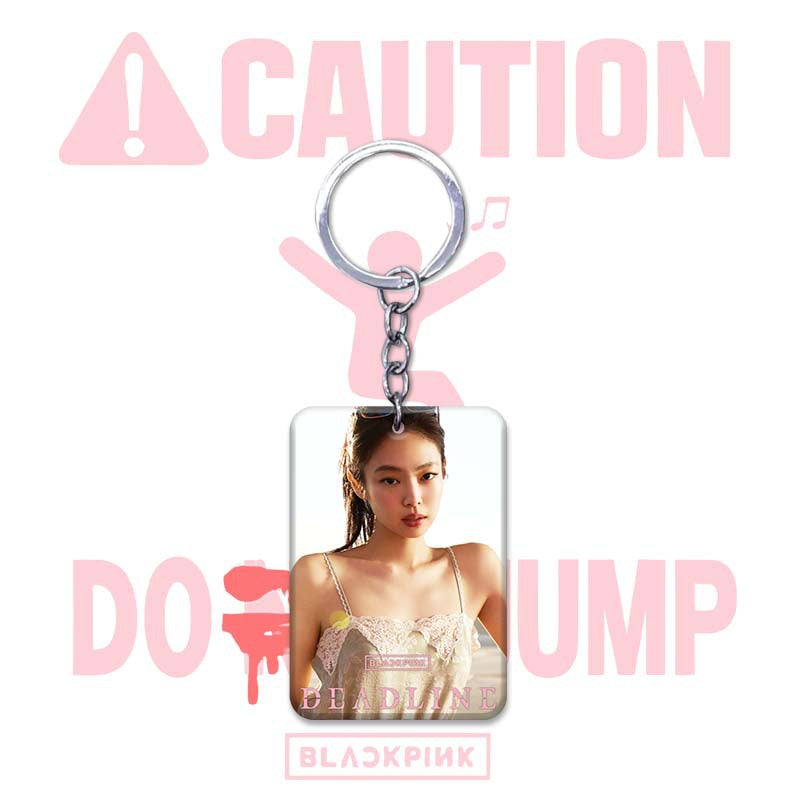 Blackpink JUMP Acrylic Card Support Keychain