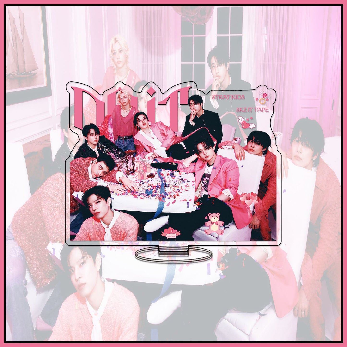 Stray Kids "DO IT" Acrylic Standee & Keychain Set – Double-Sided K-Pop Desk Decor