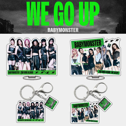 BABYMONSTER Mini Album Acrylic Standee & Keychain - "We Go Up" K-Pop Merch