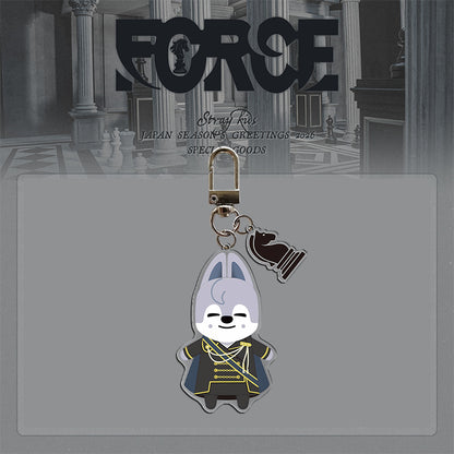 Stray Kids "FORCE" 2026 Desk Calendar Keychain Acrylic Pendant Knight Style King Chess