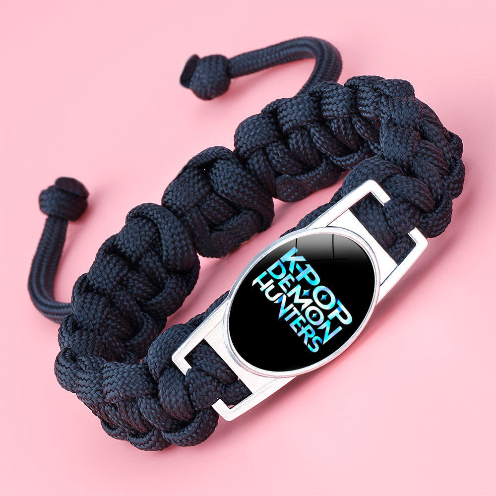 Demon Witch Hunting Group Anime Woven Bracelet - Adjustable Crystal Charm