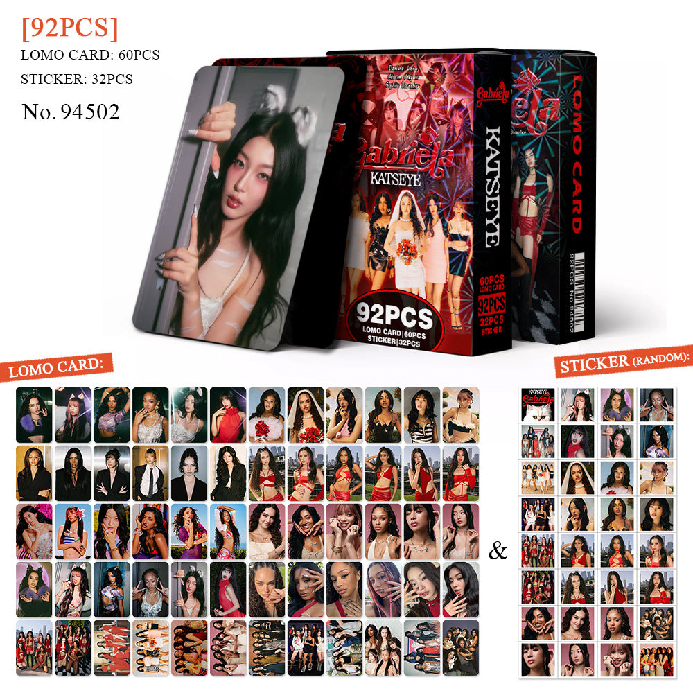 Katseye Beautiful Chaos Photo Lomo Card & Stickers