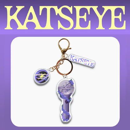 KATSEYE Light Keychain Acrylic Pendant Three-Piece Set DANI Cat