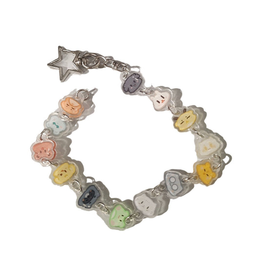 SEVENTEEN Carat Bracelet Keychain | Acrylic Star Pendant & Charm