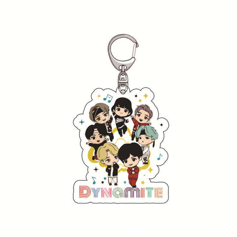 BTS Candy Series Keychain Cartoon Pendant Creative Campus Design