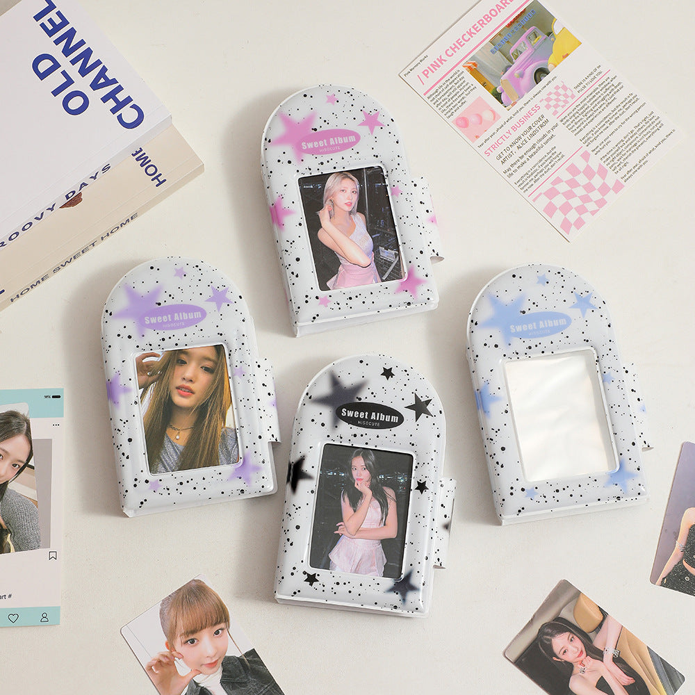Square Hollow Photocard Binder | 3-Inch Mini Album (40 Slots)