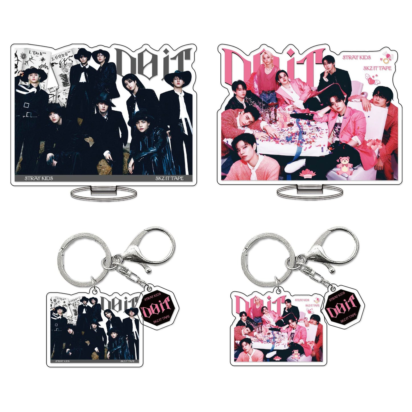 Stray Kids "DO IT" Acrylic Standee & Keychain Set – Double-Sided K-Pop Desk Decor