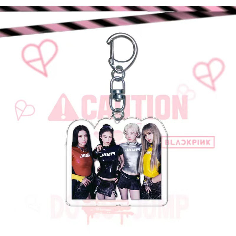 Blackpink Album Jump Peripheral Acrylic Pendant Keychain V.2