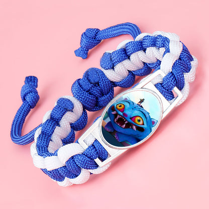 Demon Witch Hunting Group Anime Woven Bracelet - Adjustable Crystal Charm