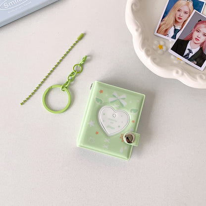 Coquette Bow Mini Keyring Collect Book - 2-Inch ID Photo Holder (32 Slots)