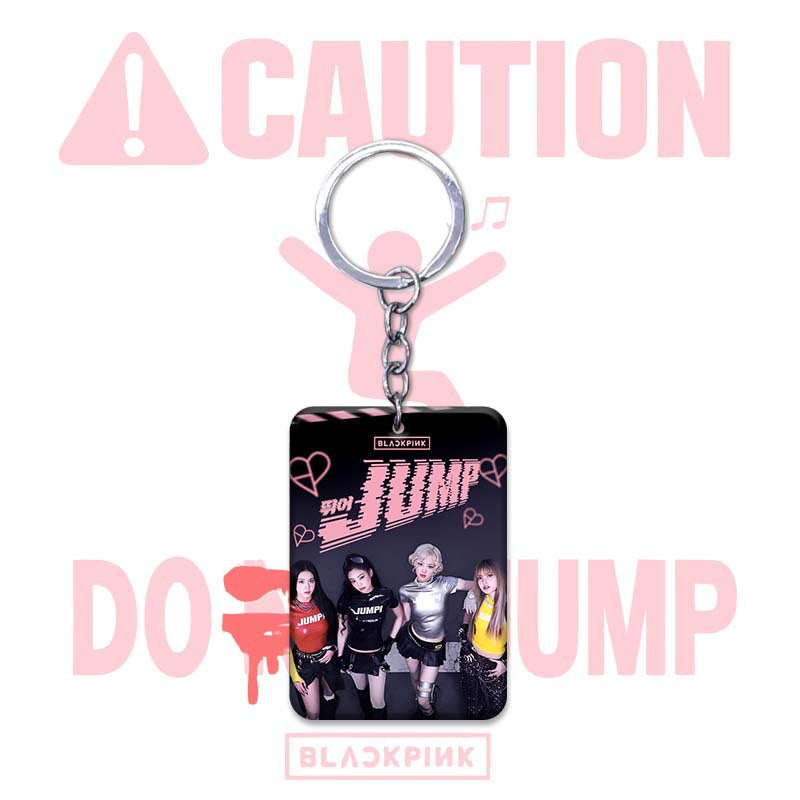 Blackpink JUMP Acrylic Card Support Keychain