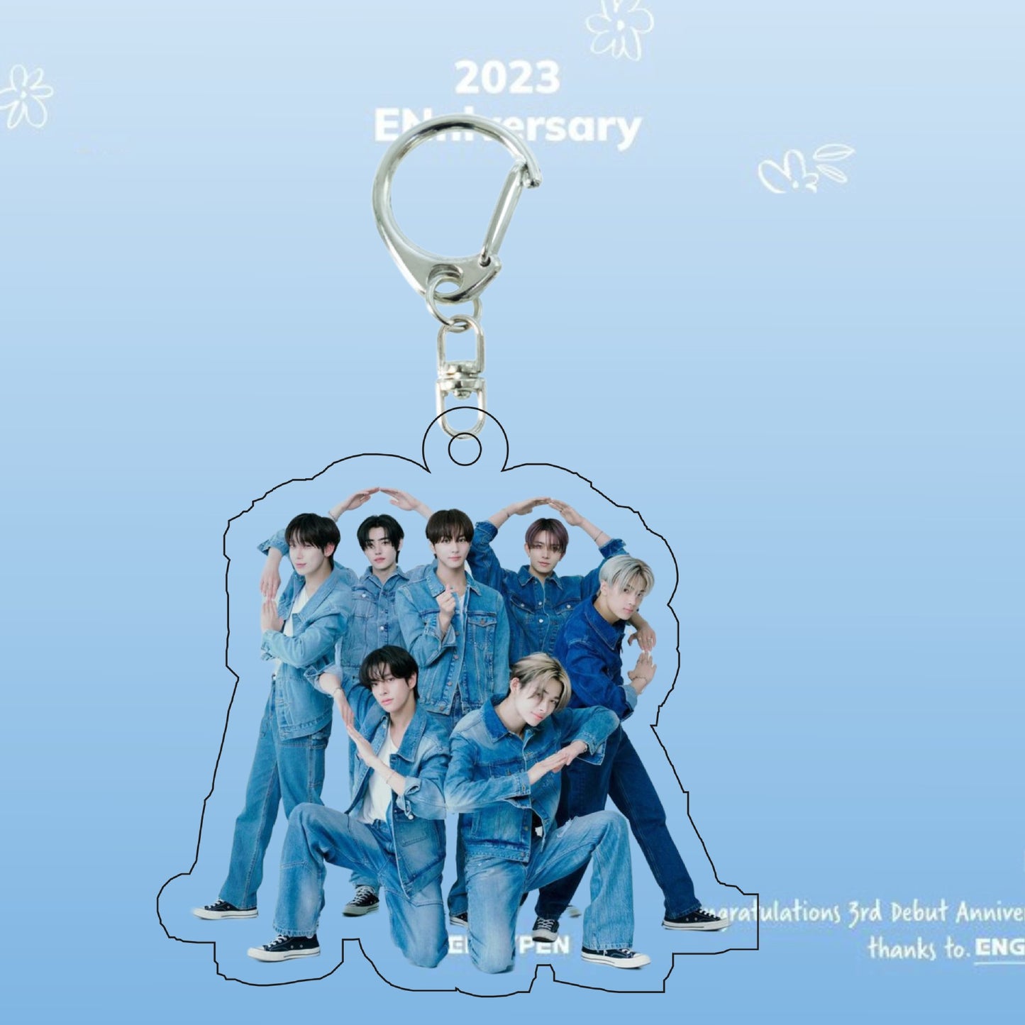 ENHYPEN 3rd Anniversary ID Photo Keychain & Mini Stand | Acrylic Charm