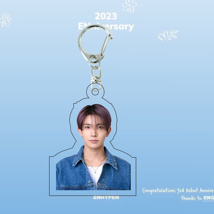 ENHYPEN 3rd Anniversary ID Photo Keychain & Mini Stand | Acrylic Charm