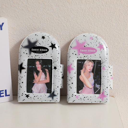 Square Hollow Photocard Binder | 3-Inch Mini Album (40 Slots)