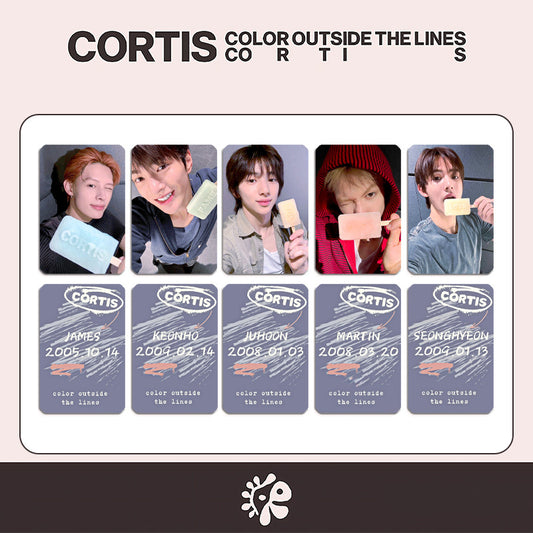 CORTIS- COLOR OUTSIDE THE LINES Card Collection 5pcs