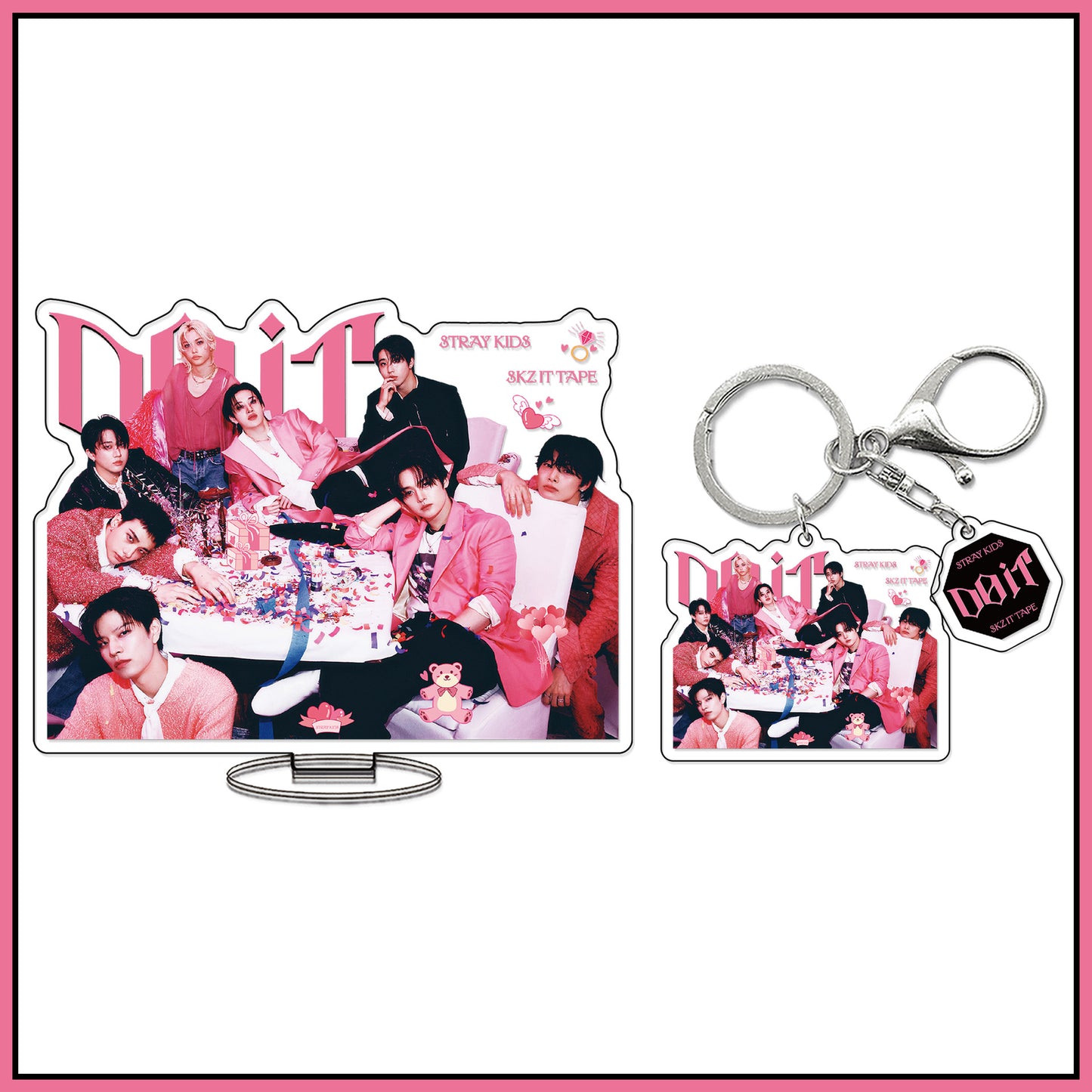 Stray Kids "DO IT" Acrylic Standee & Keychain Set – Double-Sided K-Pop Desk Decor