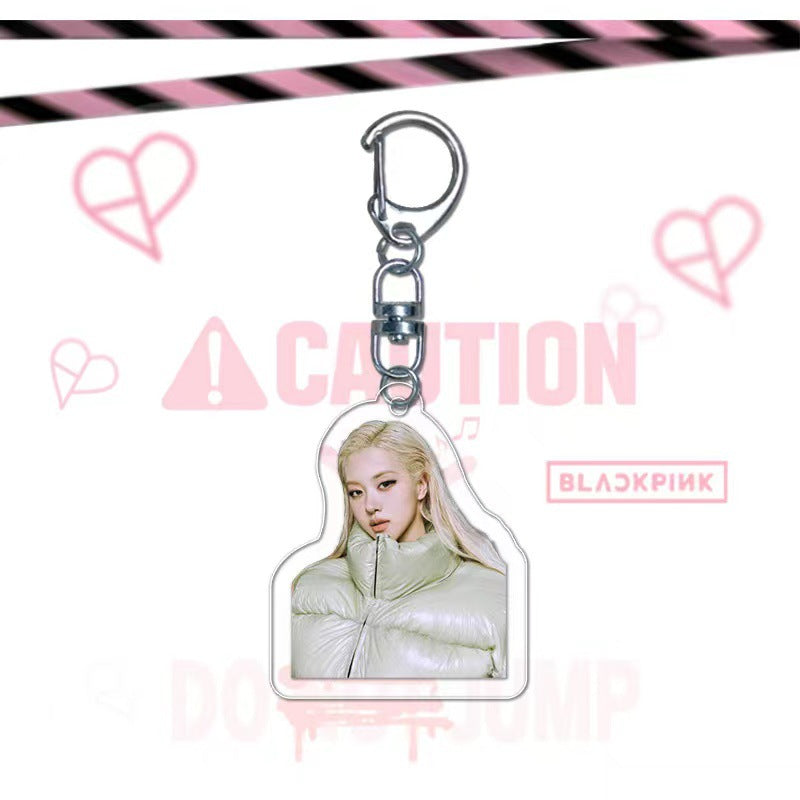 Blackpink Album Jump Peripheral Acrylic Pendant Keychain V.2