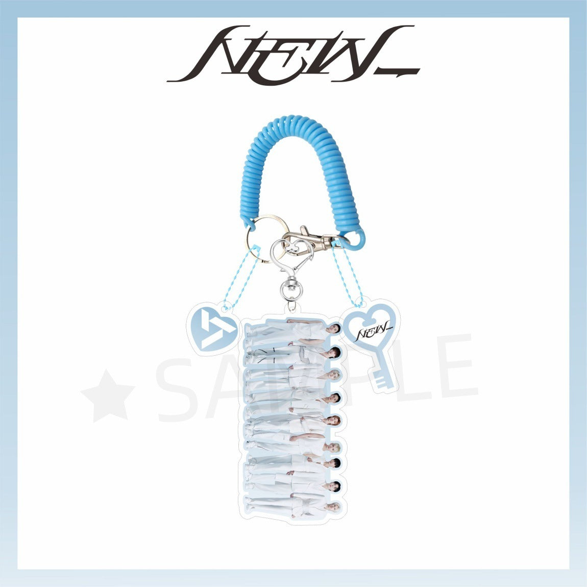SEVENTEEN Bule Elastic Rope New Acrylic Keychain