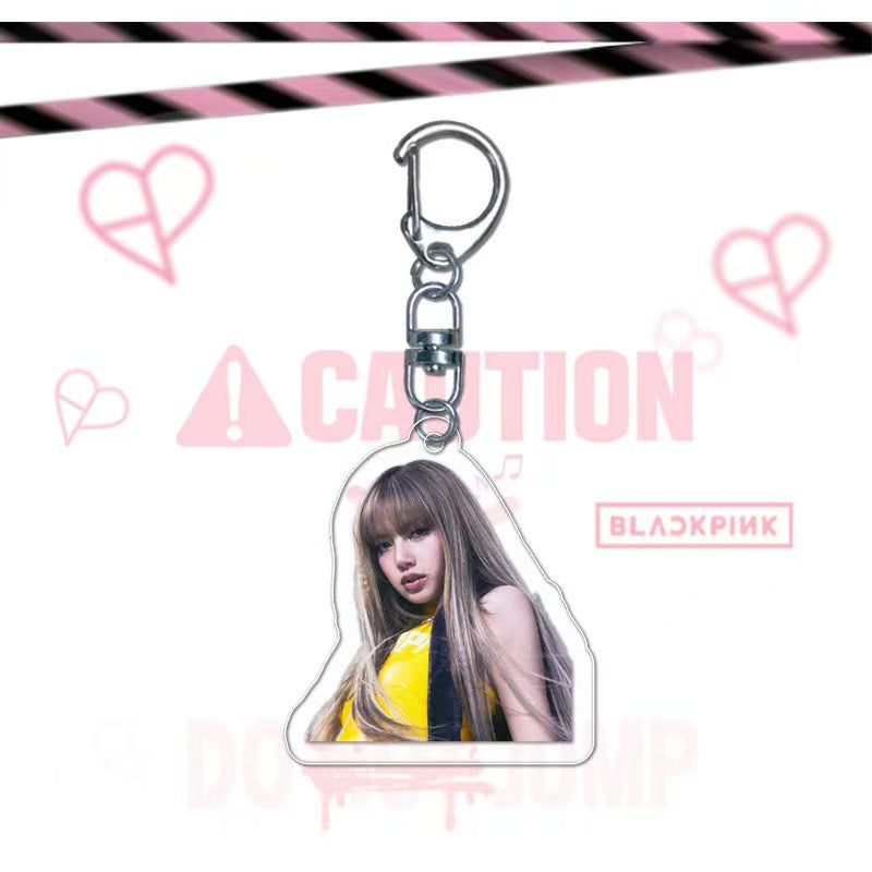 Blackpink Album Jump Peripheral Acrylic Pendant Keychain V.2