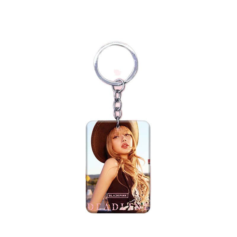 Blackpink JUMP Acrylic Card Support Keychain