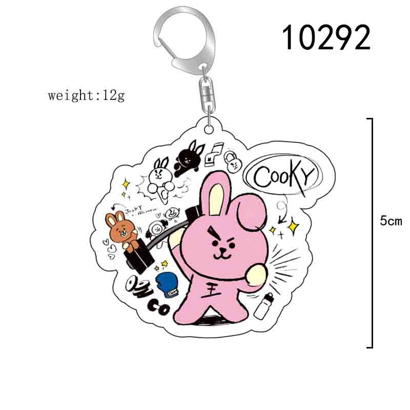 BTS Candy Series Keychain Cartoon Pendant Creative Campus Design