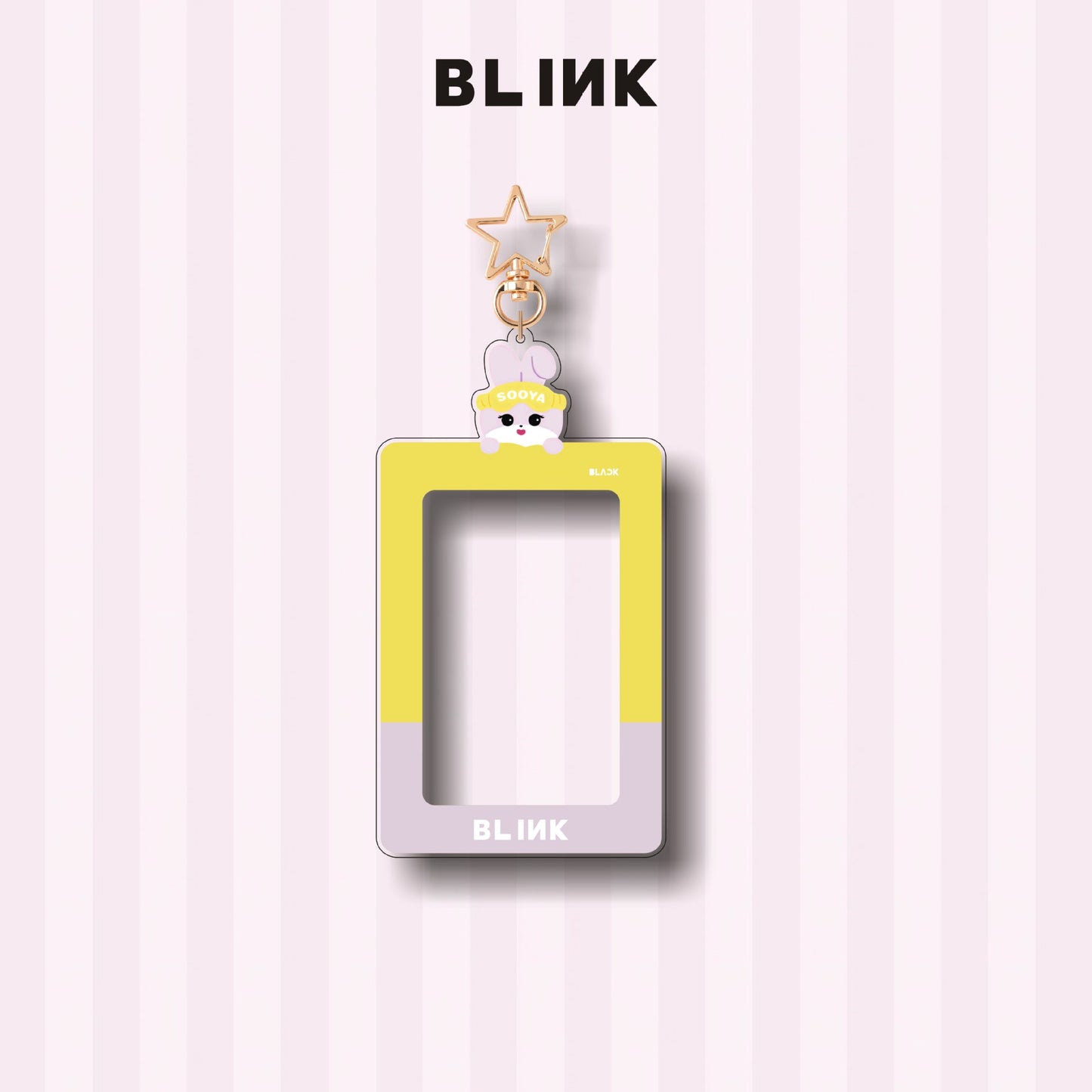 BLACKPINK Inspired Acrylic Photocard Holder Keychain - Cute Cartoon Edition