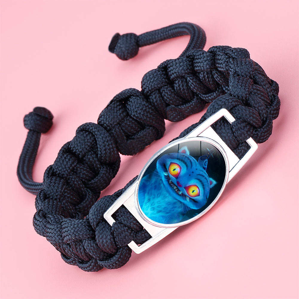 Demon Witch Hunting Group Anime Woven Bracelet - Adjustable Crystal Charm