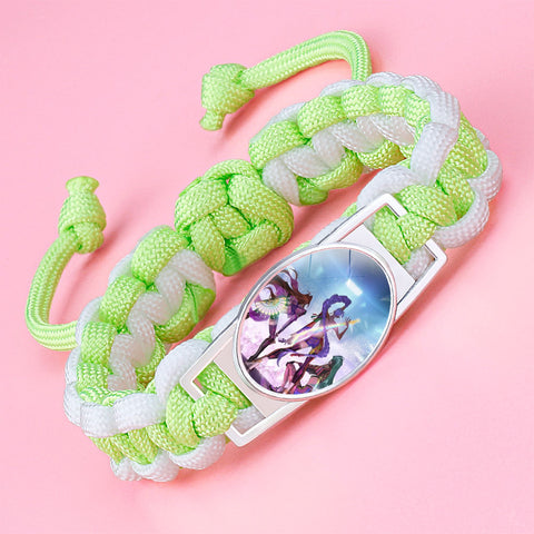 Demon Witch Hunting Group Anime Woven Bracelet - Adjustable Crystal Charm