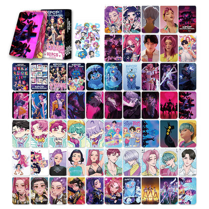 DEMON HUNTERS Lomo Cards - K-Pop Photocards & Stickers Gift Set