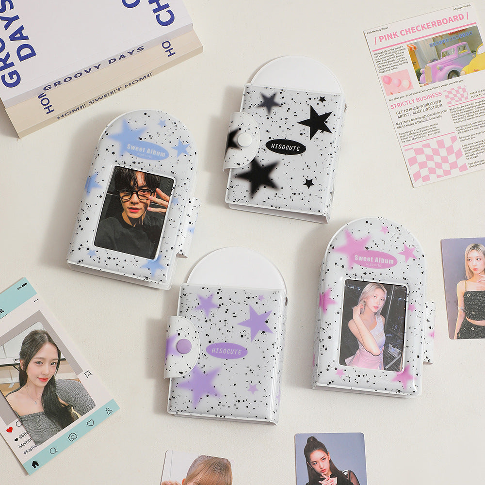 Square Hollow Photocard Binder | 3-Inch Mini Album (40 Slots)