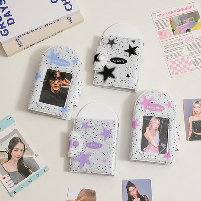 Square Hollow Photocard Binder | 3-Inch Mini Album (40 Slots)