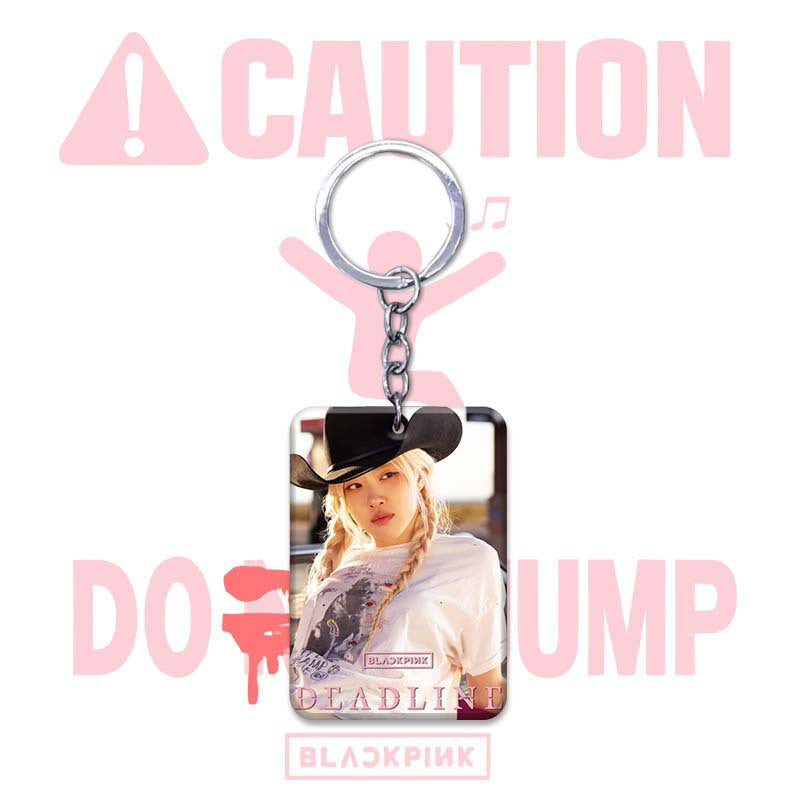 Blackpink JUMP Acrylic Card Support Keychain