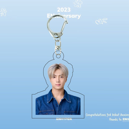 ENHYPEN 3rd Anniversary ID Photo Keychain & Mini Stand | Acrylic Charm