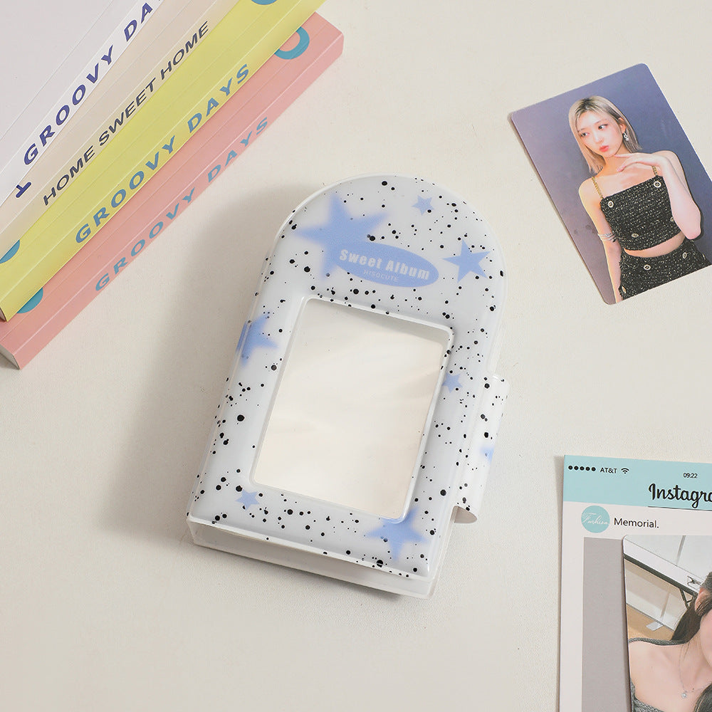 Square Hollow Photocard Binder | 3-Inch Mini Album (40 Slots)