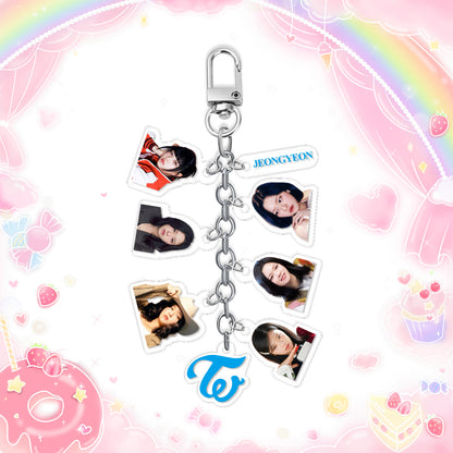 TWICE "Visual Collection" Multi-Charm Acrylic Keychain (Pick Your Bias)