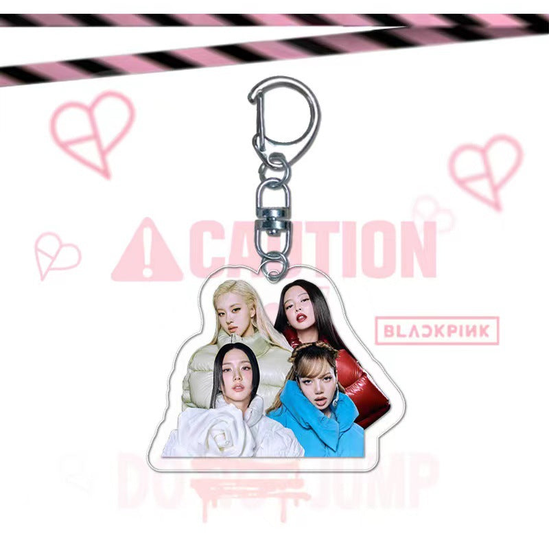 Blackpink Album Jump Peripheral Acrylic Pendant Keychain V.2