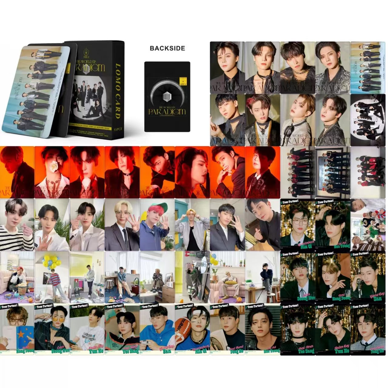 ATEEZ 55pcs Lomo Card Set - Paradigm / New Era K-pop Merch