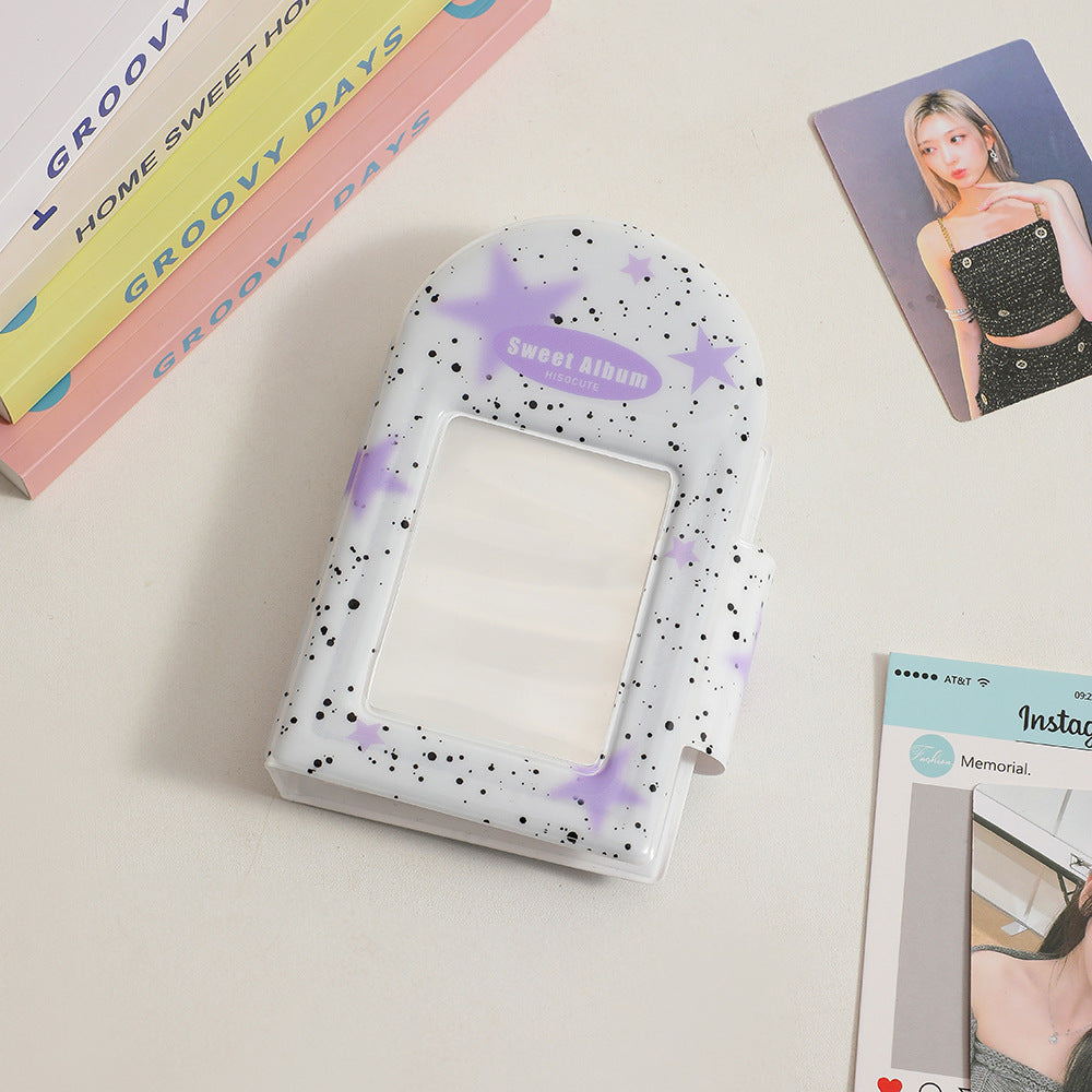Square Hollow Photocard Binder | 3-Inch Mini Album (40 Slots)