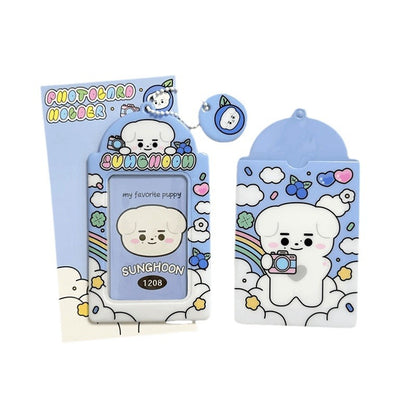 ENHYPEN Photocard Holder Keychain - Hard Case for K-Pop Photocards, Bus Pass & ID