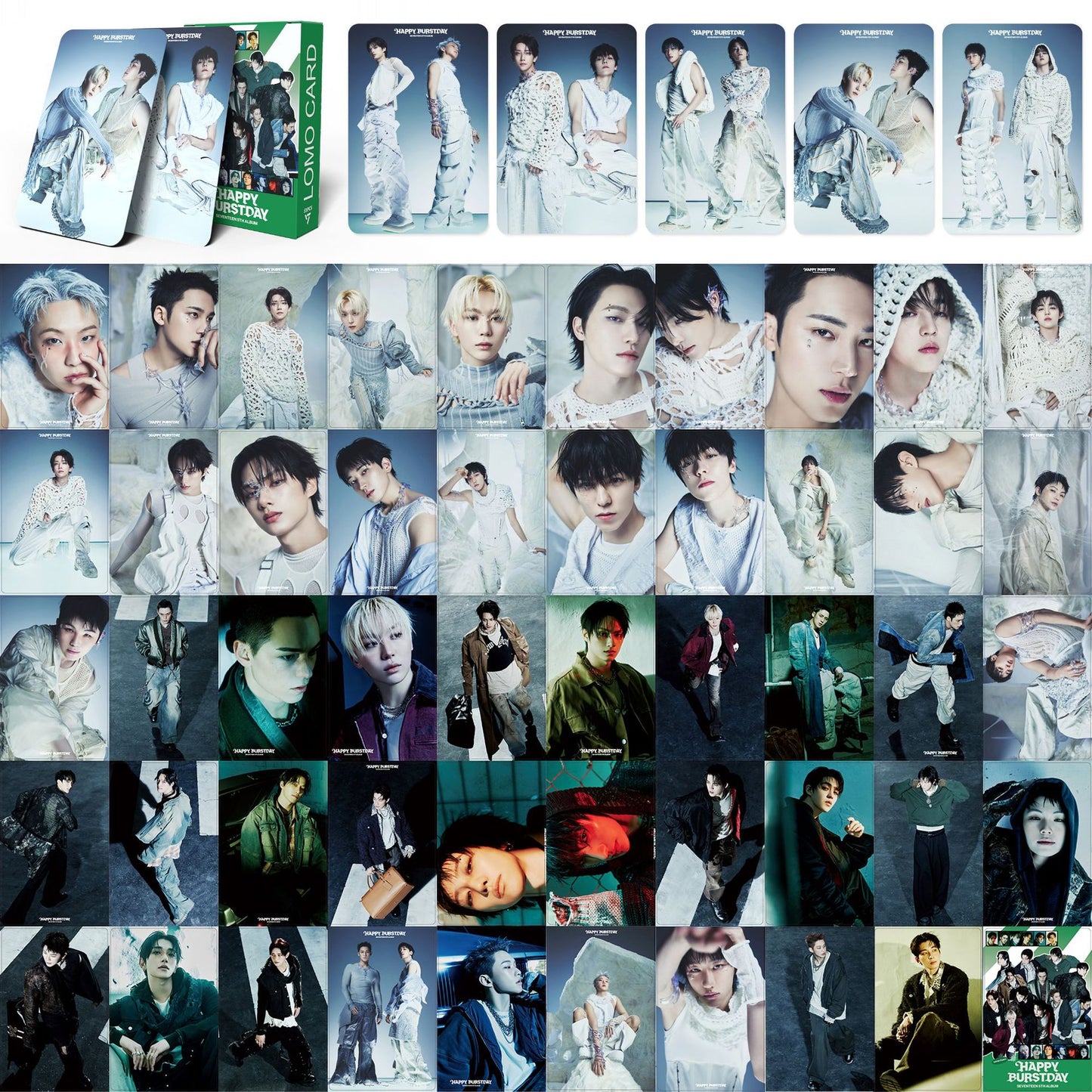 SEVENTEEN - 'HAPPY BURSTDAY' 55-Piece Lomo Card Set