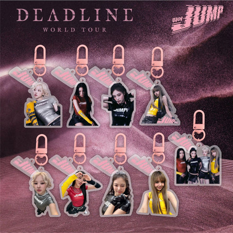 2025 Blink JUMP Acrylic Keychain Pendant Kpop for DEADLINE World Tour