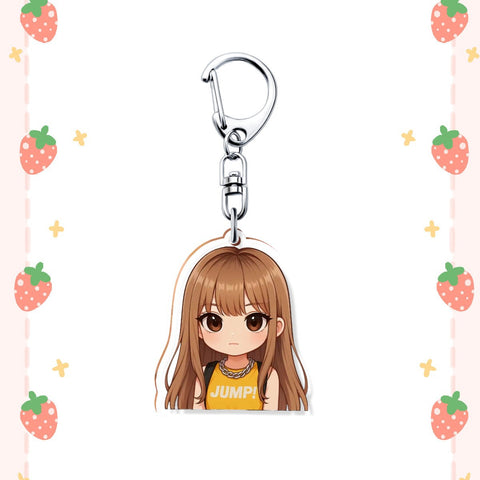 JUMP Blackpink Cartoon Acrylic Keychain Pendant