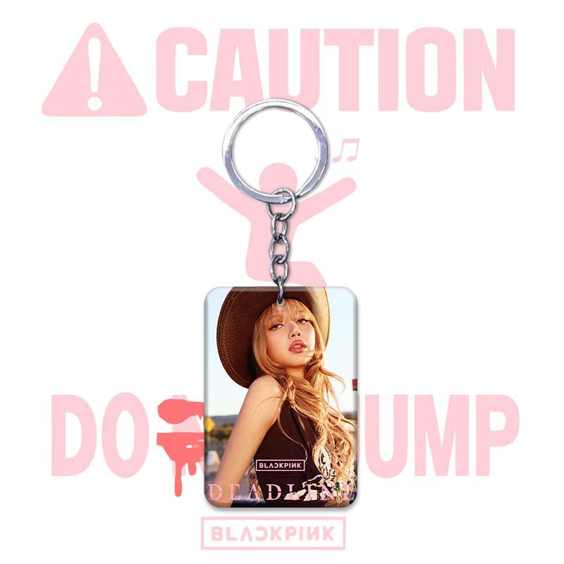 Blackpink JUMP Acrylic Card Support Keychain