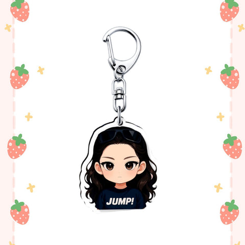 JUMP Blackpink Cartoon Acrylic Keychain Pendant