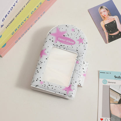 Square Hollow Photocard Binder | 3-Inch Mini Album (40 Slots)