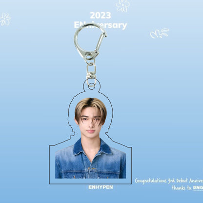 ENHYPEN 3rd Anniversary ID Photo Keychain & Mini Stand | Acrylic Charm