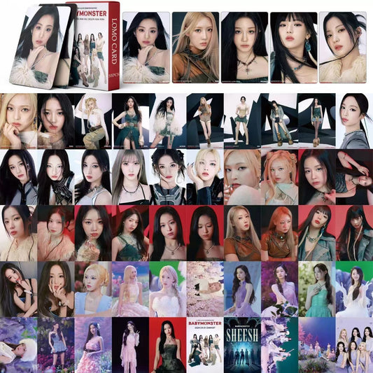 Baby Monster Kpop Star Photo Cards Lomo Style Collection